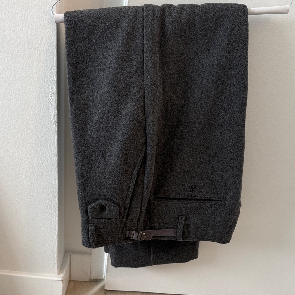 Elwood Men's Gray Wool Officer Pants